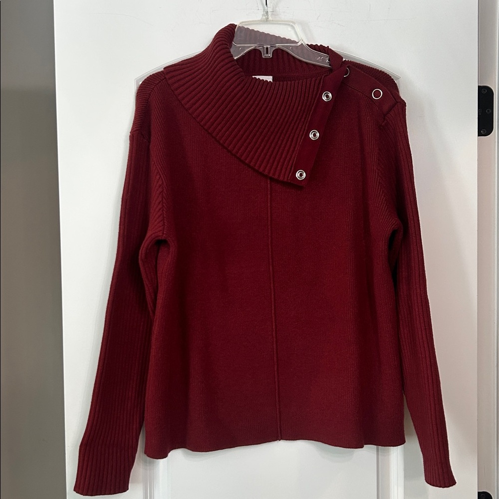CAbi Pushover Pullover Sweater #4287 Medium